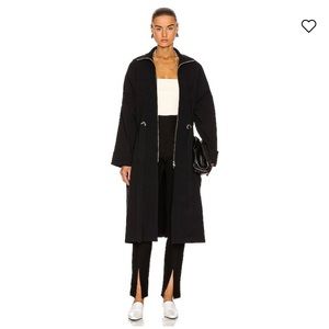 Toteme Black Paper Cotton Drawstring Coat | 32